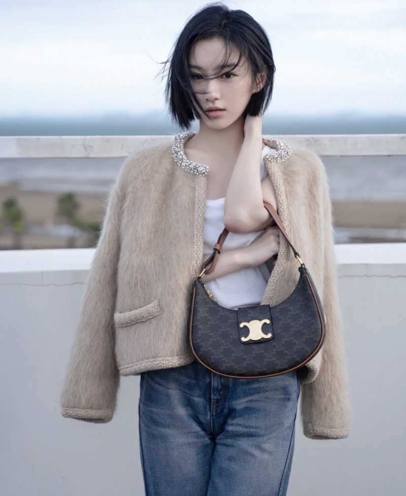Celine Ava Underarm Bag Black