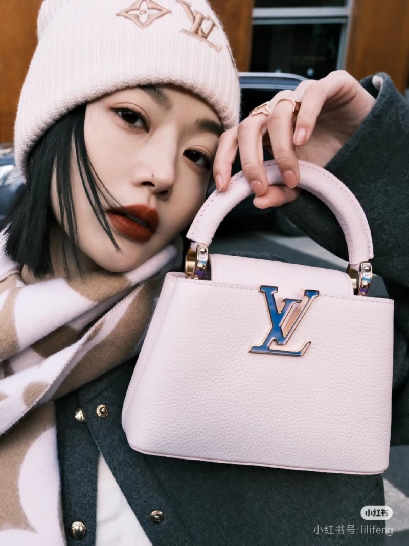 Louis Vuitton LV Monogram Double-Sided Wool Cashmere Scarf Cream Tan view