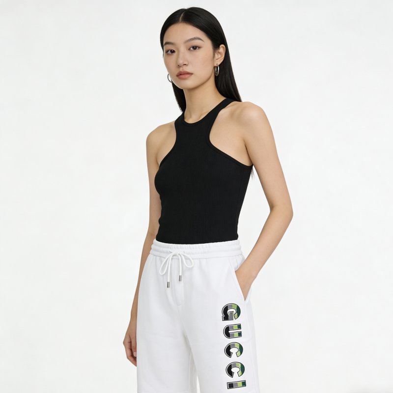 Gucci White Logo Shorts