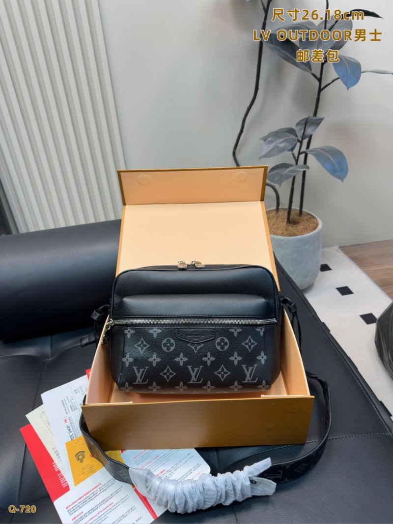 LV Outdoor Messenger Bag Black Monogram view