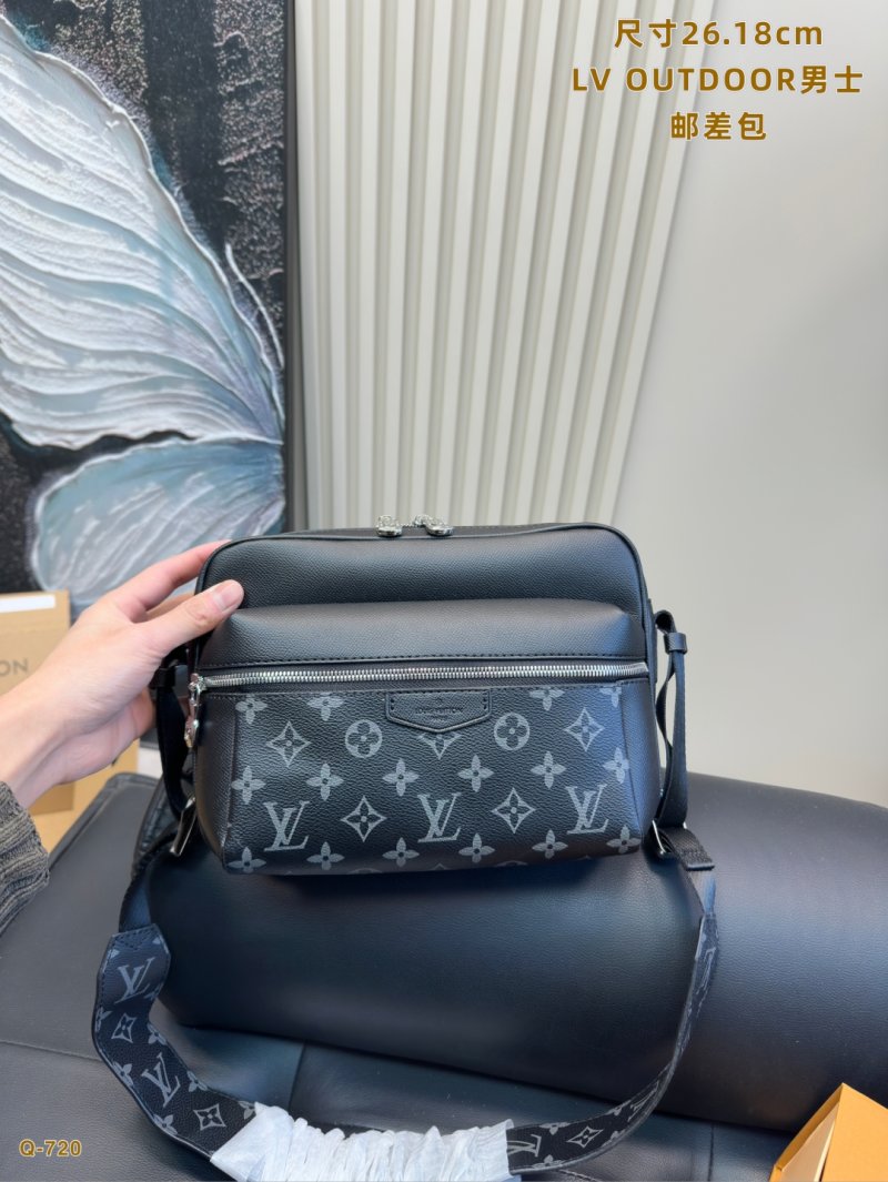 LV Outdoor Messenger Bag Black Monogram view