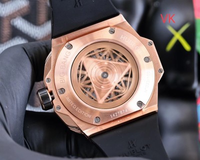 Hublot Big Bang 45mm Rose Gold Skeleton Watch view 5