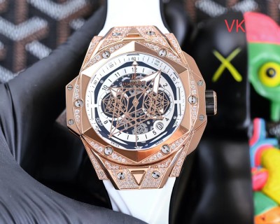 Hublot Big Bang 45mm Rose Gold Skeleton Watch view 7