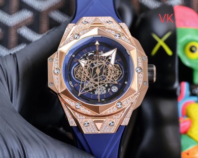 Hublot Big Bang 45mm Rose Gold Skeleton Watch view 8