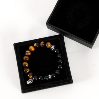 Chrome Hearts Vintage Beaded Bracelet - Tiger Eye & Black Onyx view 6