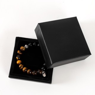 Chrome Hearts Vintage Beaded Bracelet - Tiger Eye & Black Onyx view 7