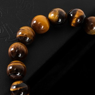 Chrome Hearts Vintage Beaded Bracelet - Tiger Eye & Black Onyx view 9