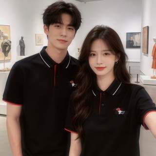 Thom Browne Dachshund Logo Polo Shirt Black view 5