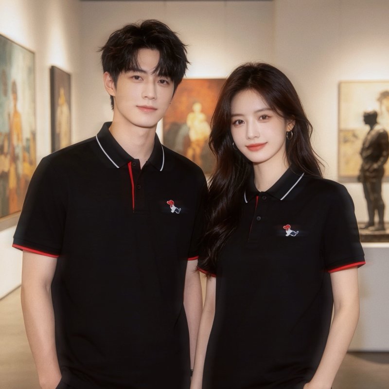 Thom Browne Dachshund Logo Polo Shirt Black view