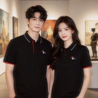 Thom Browne Dachshund Logo Polo Shirt Black view 6