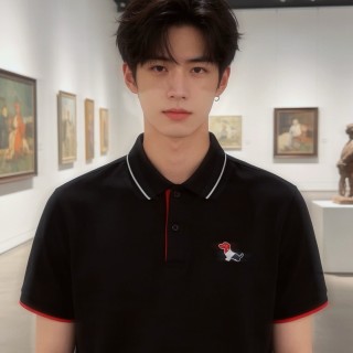 Thom Browne Dachshund Logo Polo Shirt Black view 7