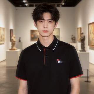 Thom Browne Dachshund Logo Polo Shirt Black view 8