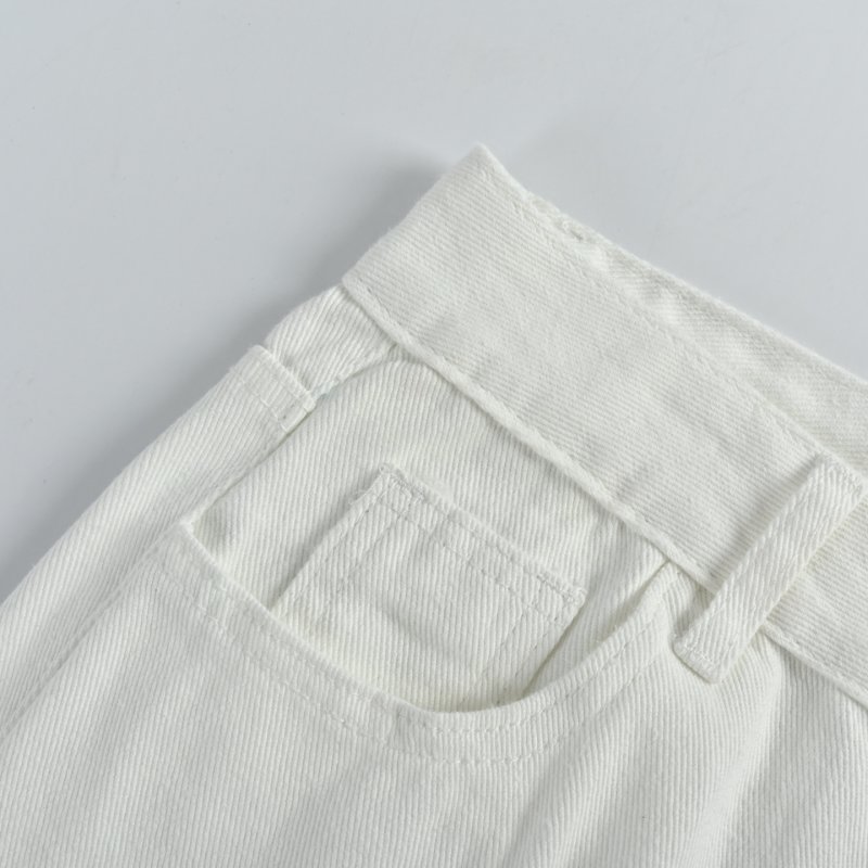 Chrome Hearts Cross Embroidered White Denim Jeans view