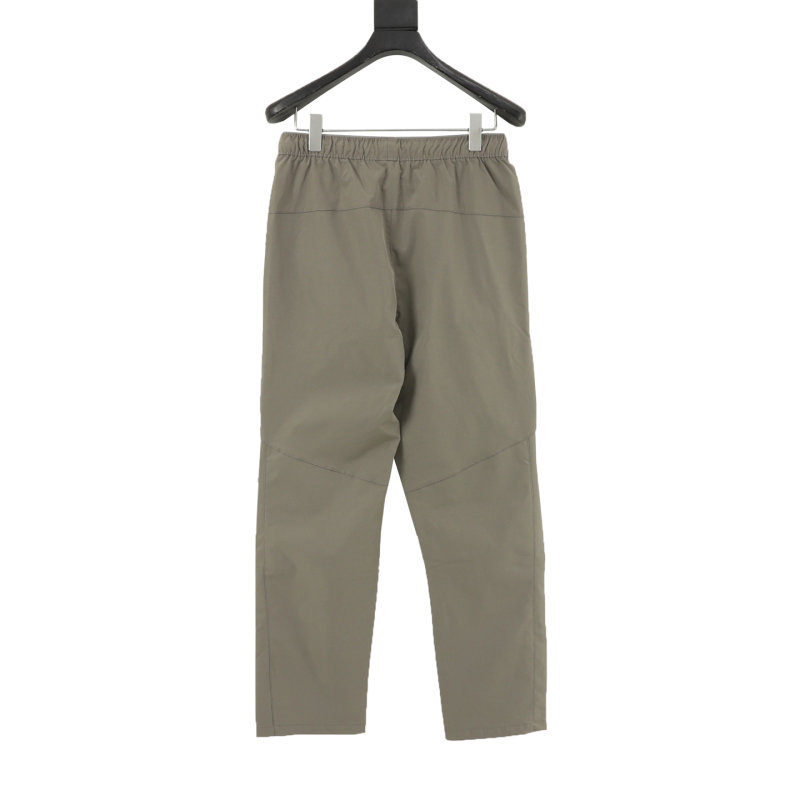 Beige Cargo Jogger Pants with Zip Details view