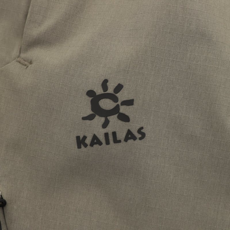Beige Cargo Jogger Pants with Zip Details view