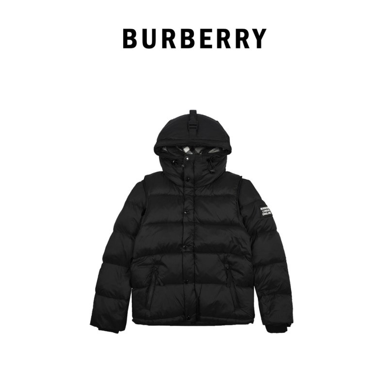 Black Oversized Puffer Down Jacket with Hood view