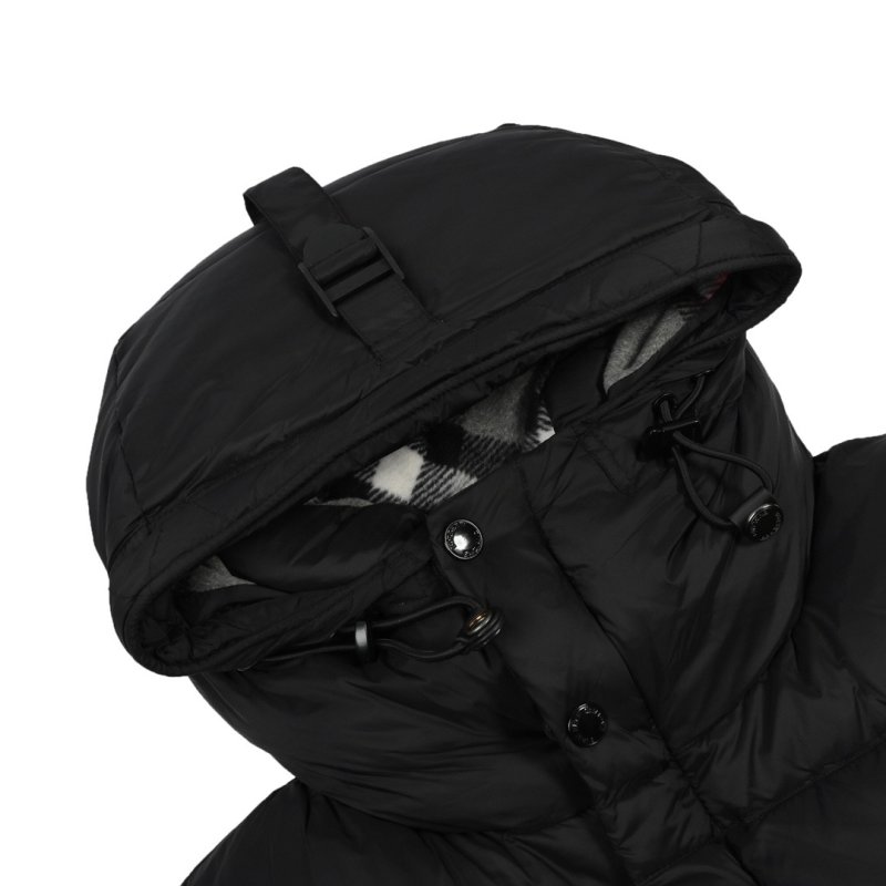 Black Oversized Puffer Down Jacket with Hood view