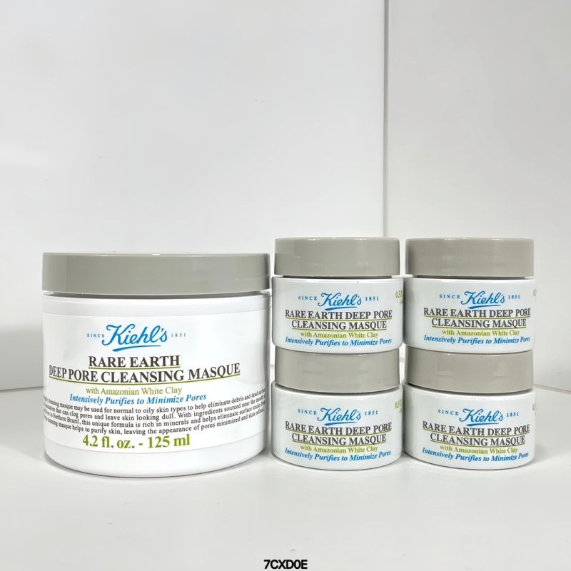 Kiehl's White Clay Mud Mask Gift Set 125ml + 4x14ml view