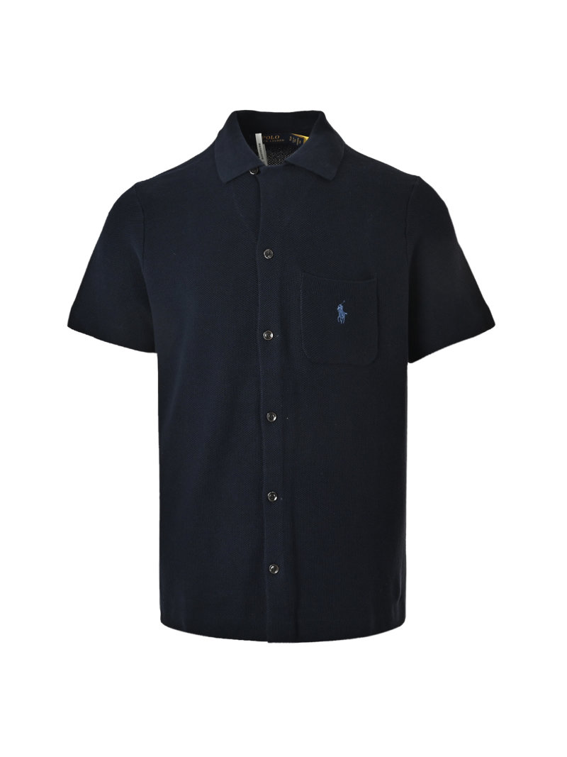Navy Short Sleeve Polo Shirt view
