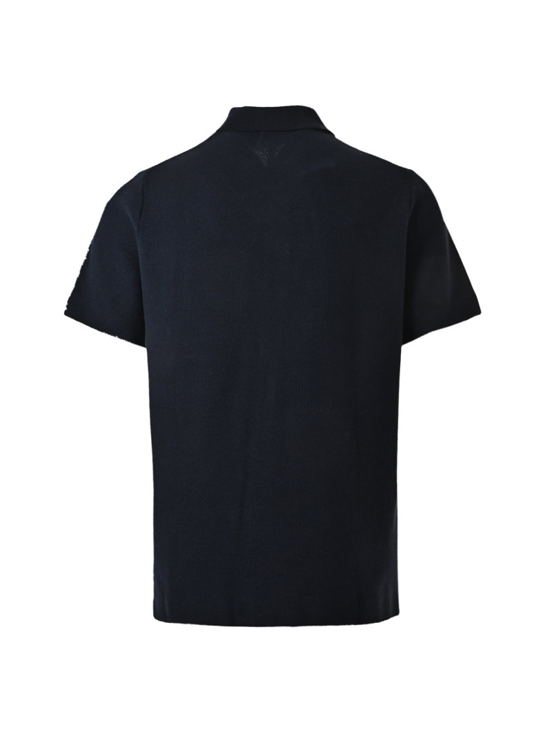 Navy Short Sleeve Polo Shirt view