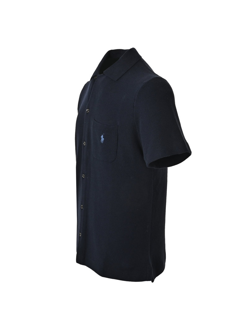Navy Short Sleeve Polo Shirt view