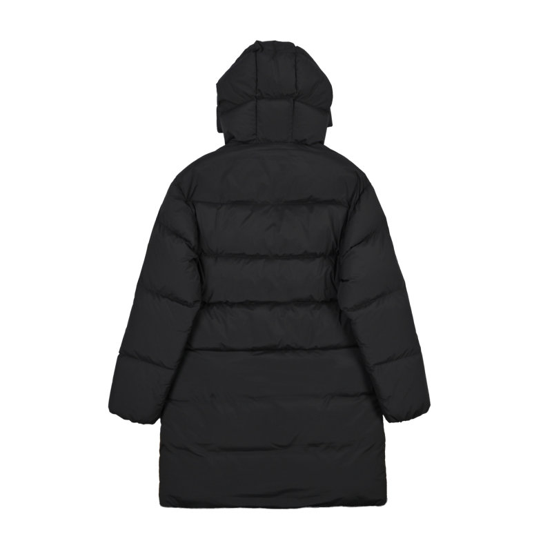 Black Puffy Down Jacket Oversized Fit view