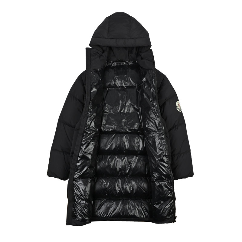 Black Puffy Down Jacket Oversized Fit view