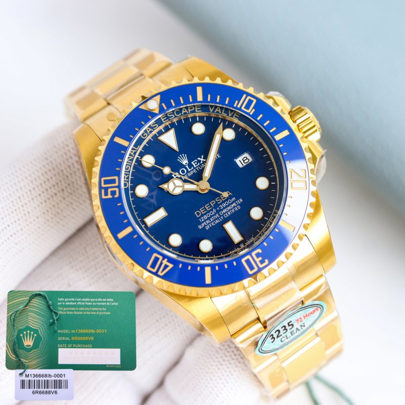 Rolex Deepsea Challenge 44mm Gold Blue Dial Automatic Watch