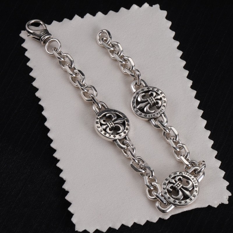 Chrome Hearts Silver Anchor Chain Bracelet view