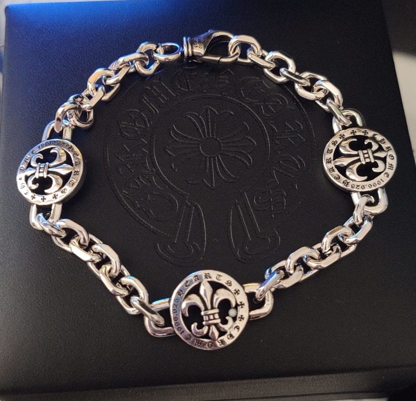 Chrome Hearts Silver Anchor Chain Bracelet view