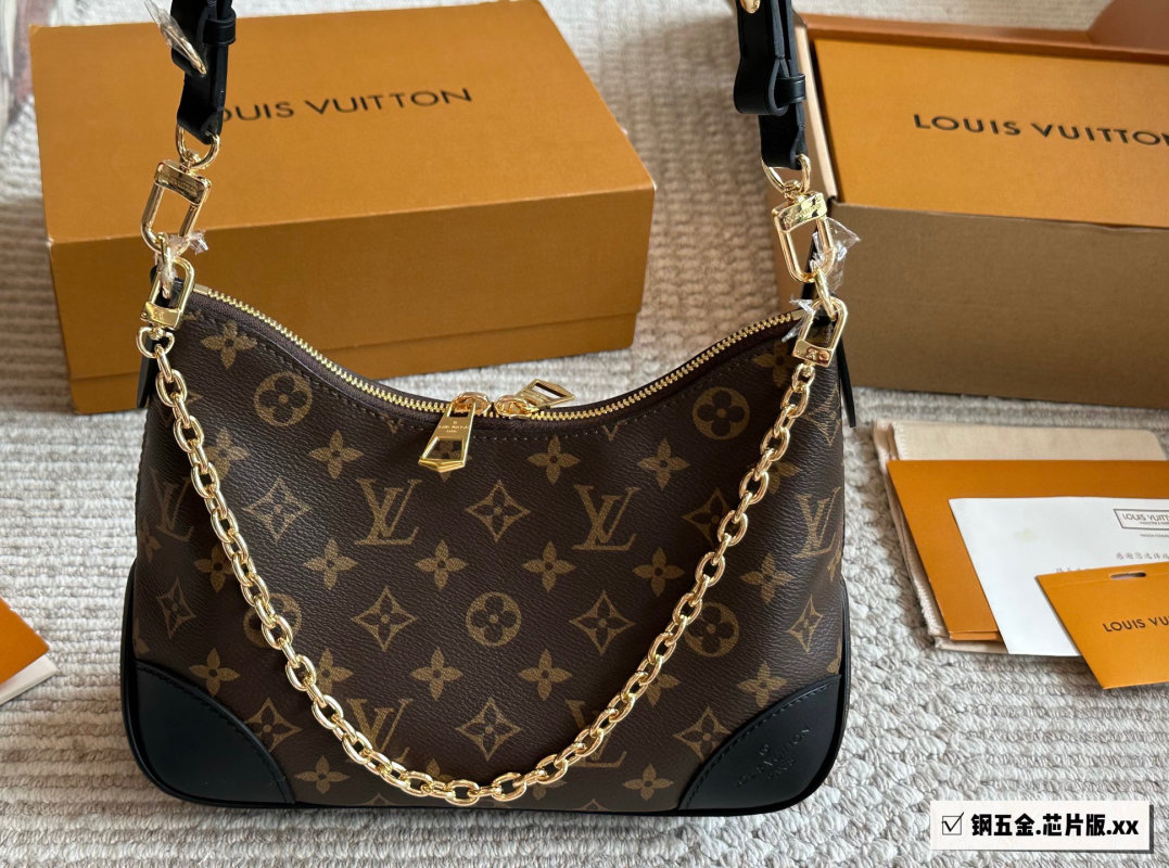 Louis Vuitton Monogram Croissant Shoulder Bag Brown view