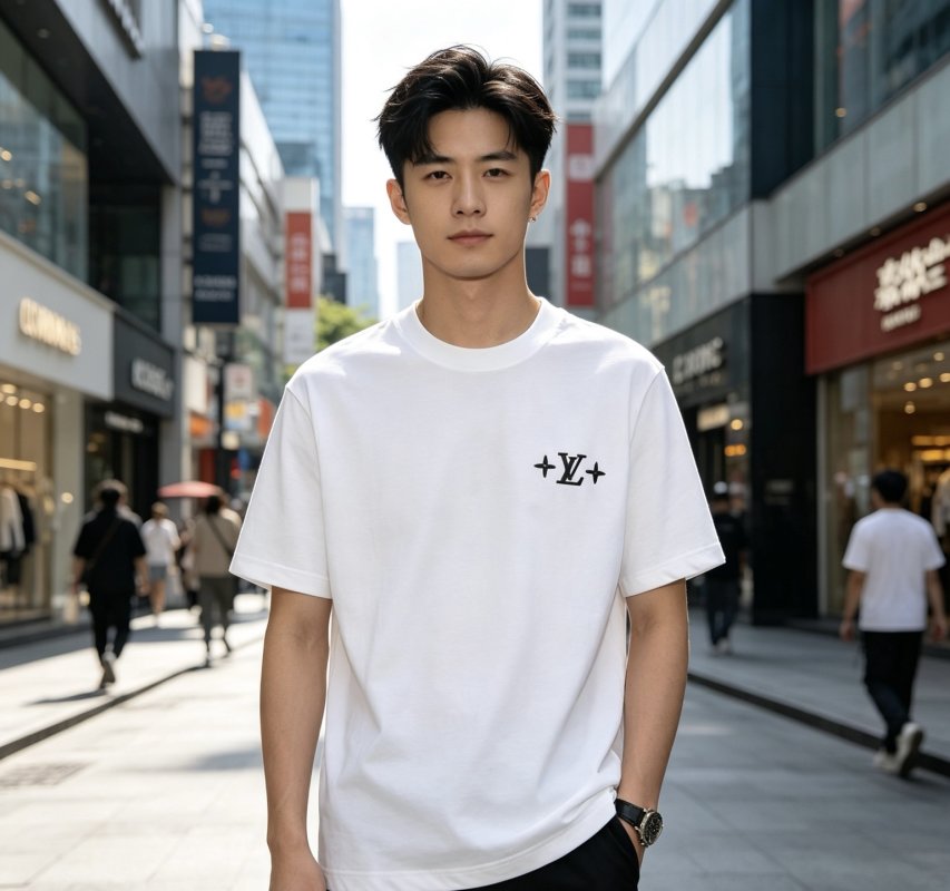 Louis Vuitton White Logo T-Shirt