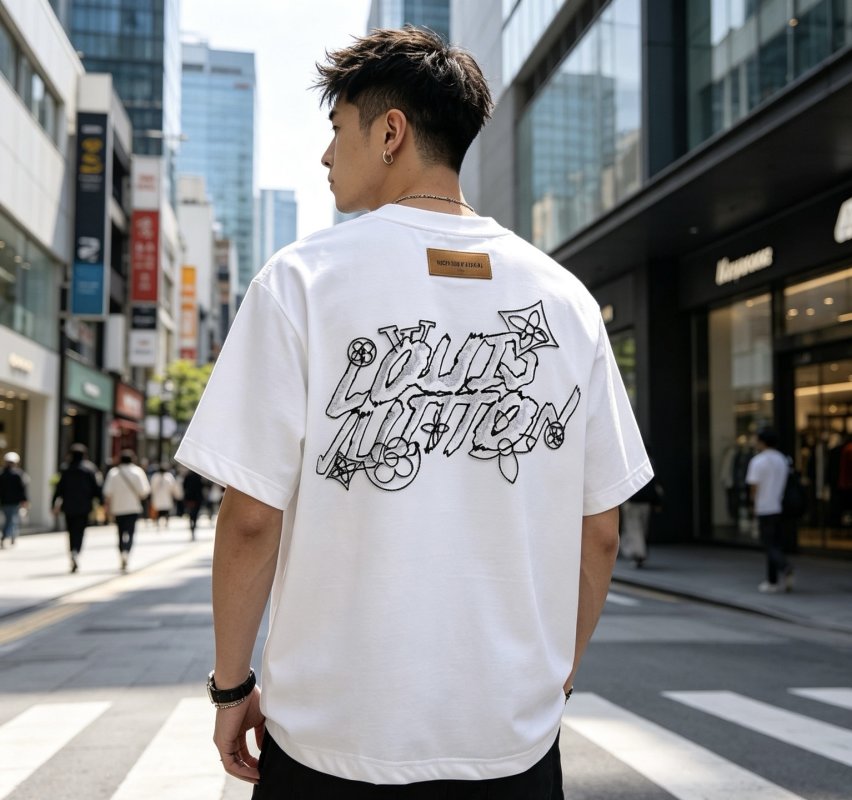 Louis Vuitton White Logo T-Shirt view
