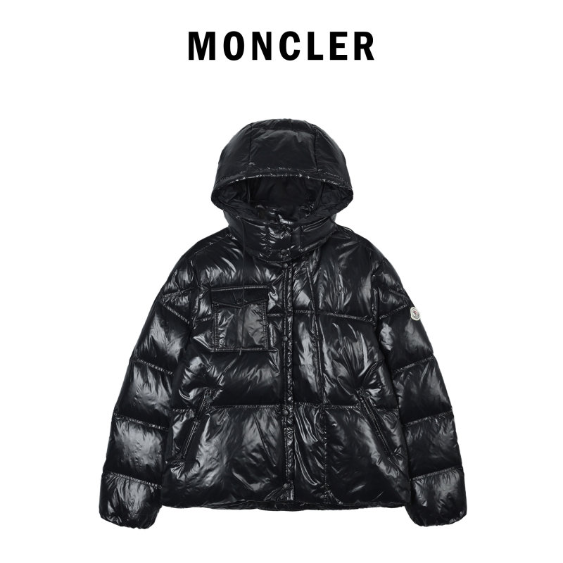 Black Puffer Down Jacket – Oversized Quilted Winter Coat view