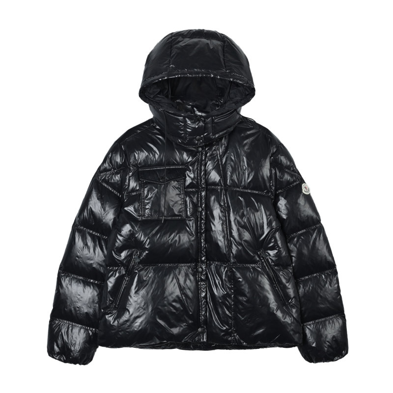 Black Puffer Down Jacket – Oversized Quilted Winter Coat view