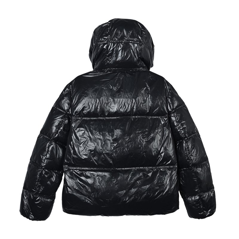 Black Puffer Down Jacket – Oversized Quilted Winter Coat view
