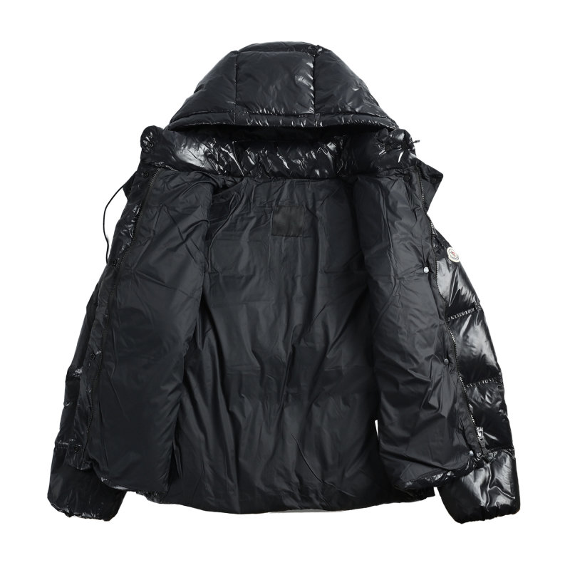 Black Puffer Down Jacket – Oversized Quilted Winter Coat view