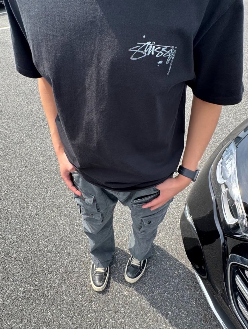Stüssy Logo Black T-Shirt view