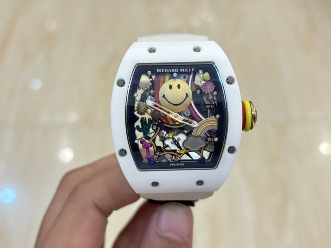 Richard Mille RM 88 Smiley White Automatic Tourbillon Watch