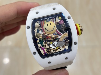 Richard Mille RM 88 Smiley White Automatic Tourbillon Watch view 5