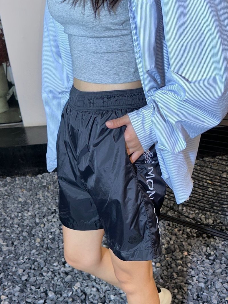 Nike Black Nylon Shorts with White Logo