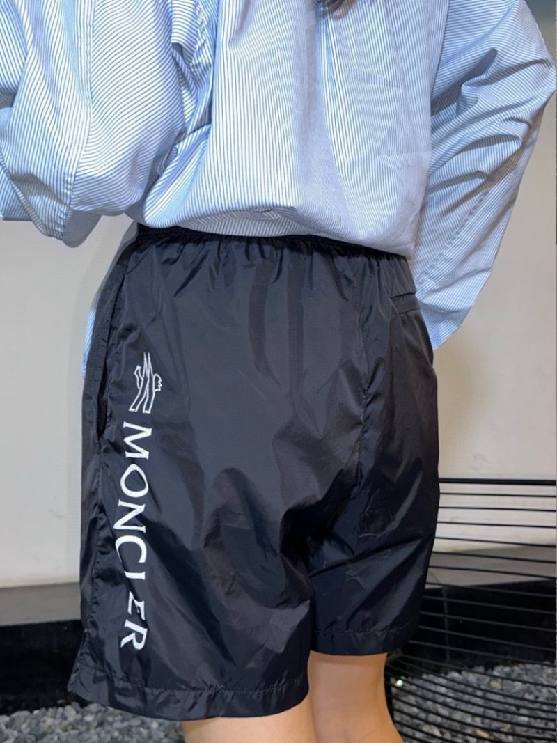 Nike Black Nylon Shorts with White Logo view