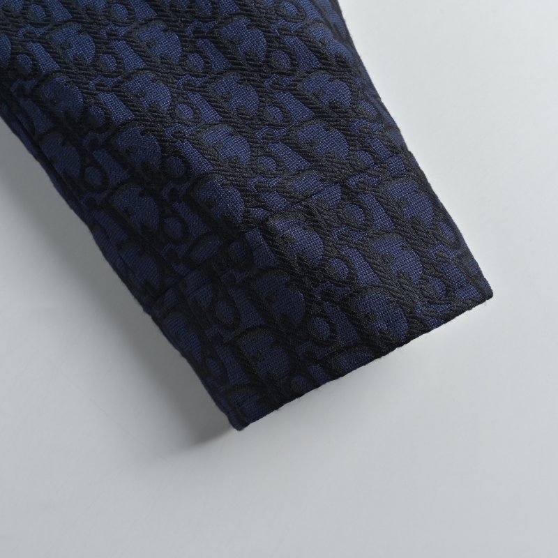Dior Monogram Quilted Down Jacket Navy view