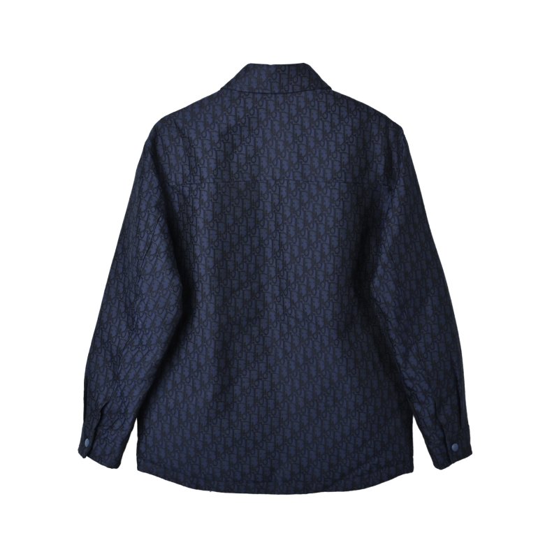 Dior Monogram Quilted Down Jacket Navy view
