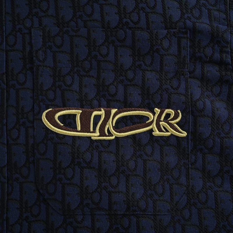 Dior Monogram Quilted Down Jacket Navy view