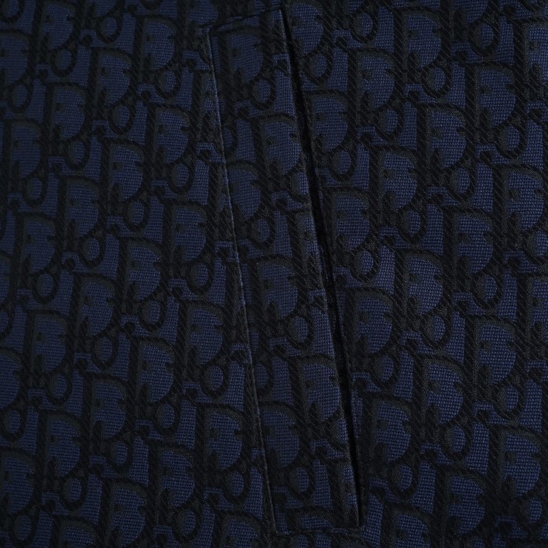 Dior Monogram Quilted Down Jacket Navy view