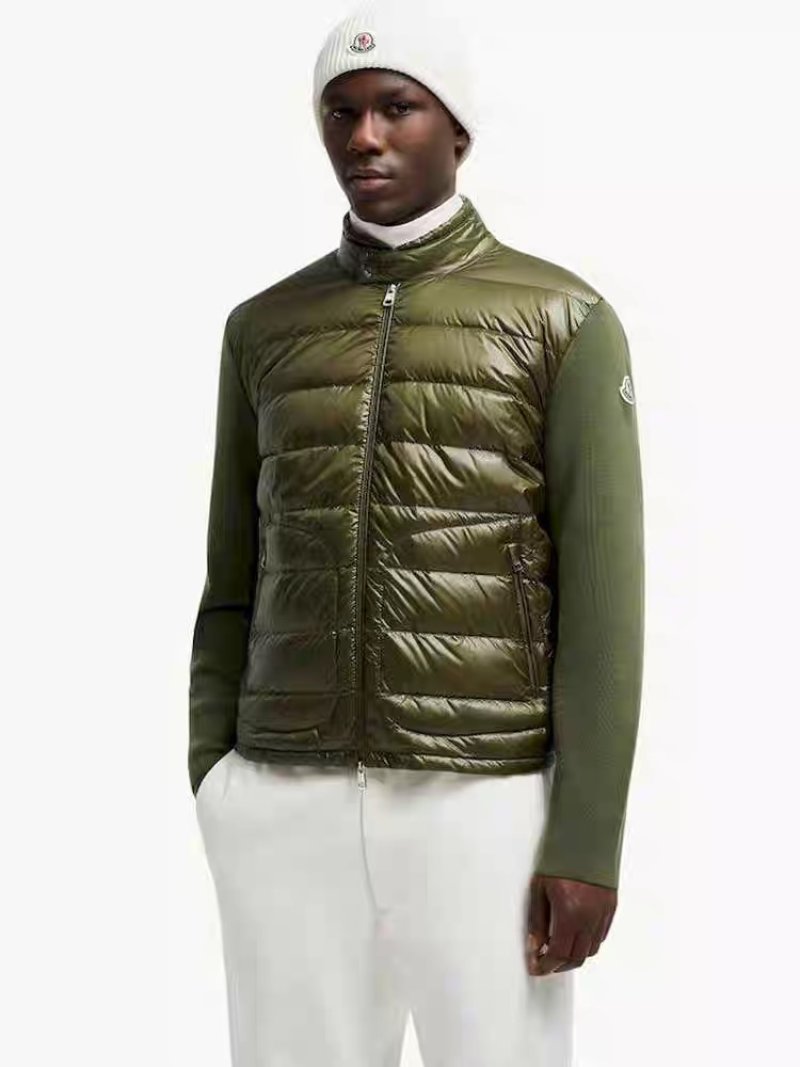 Moncler Olive Green Down Puffer Jacket