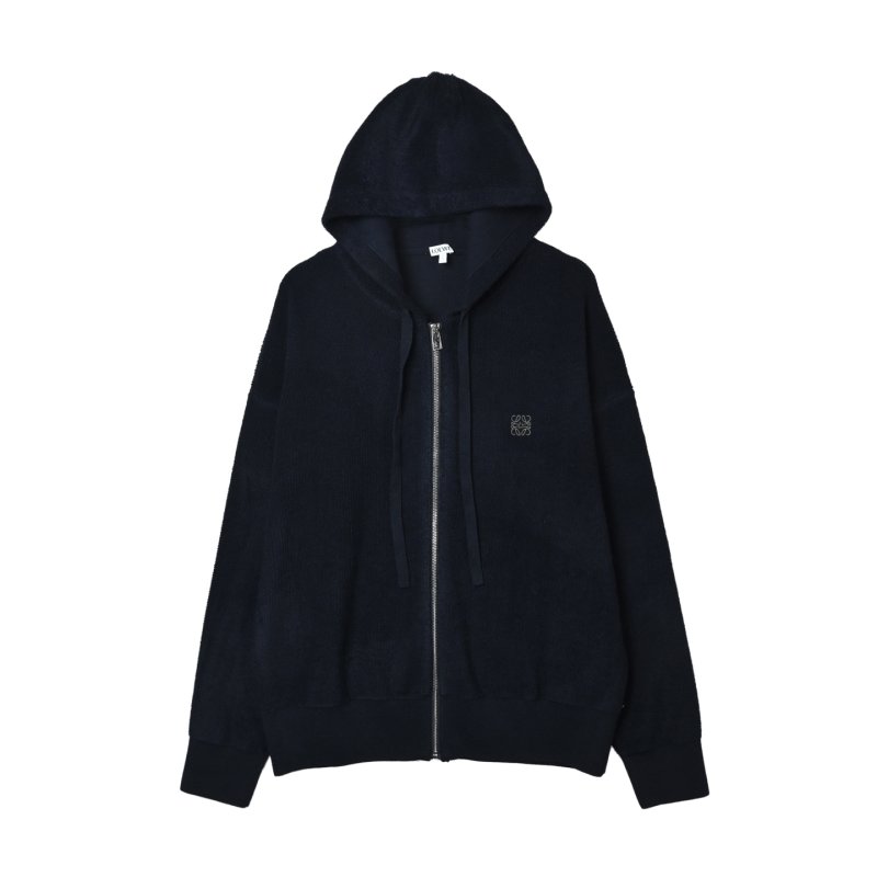 Stone Island Navy Zip Hoodie Jacket view