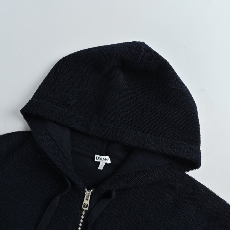 Stone Island Navy Zip Hoodie Jacket view