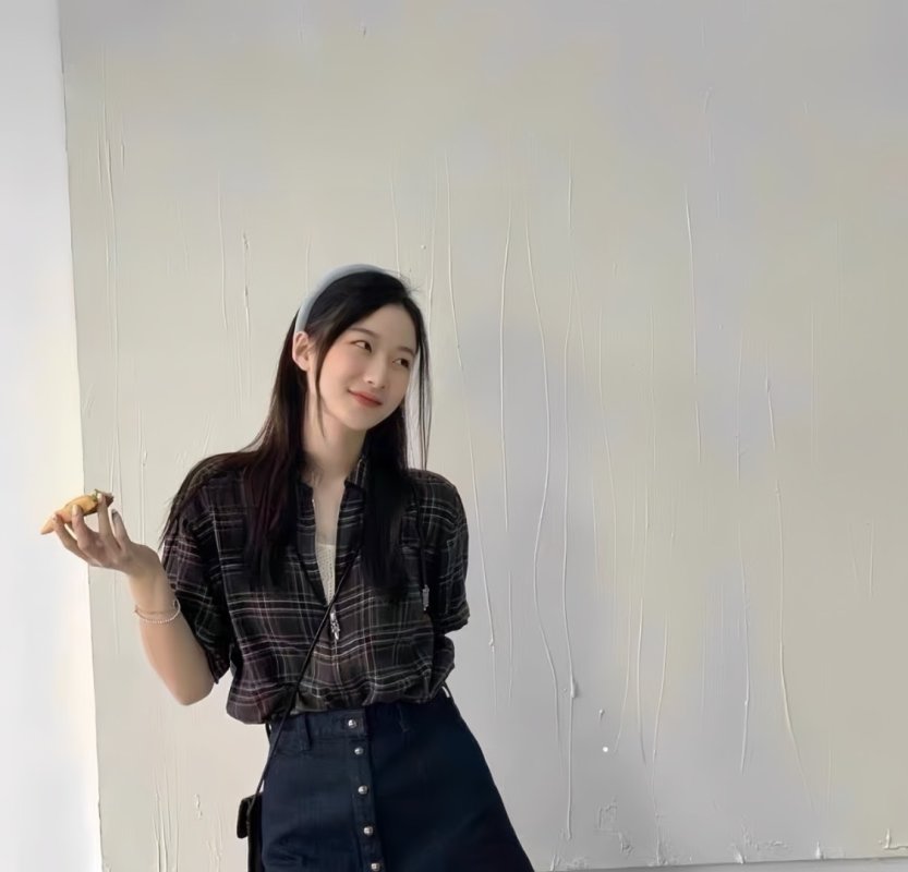 Black Plaid Short Sleeve Zip Shirt view